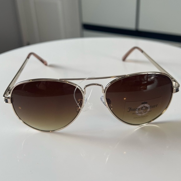 Juicy Couture Brown Heart Metal Frame Sunglasses NWOT - Picture 9 of 14